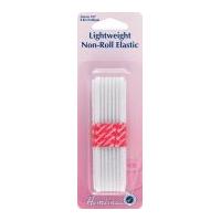 22mm hemline lightweight non roll dressmaking elastic 1m white