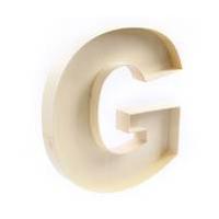 22 cm Wooden Fillable Letter G