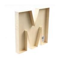 22 cm Wooden Fillable Letter M