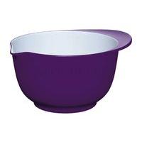 22cm 3l purple white two tone melamine mixing bowl