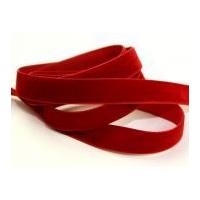 22mm Berisford Velvet Ribbon 9644 Scarlet