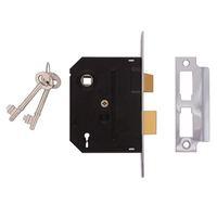 2295 2 lever mortice sashlock chrome finish 63mm 25in visi