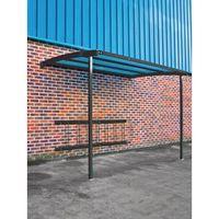 2270 x 3000 x 1900 wall mounteed cycle shelters for 8 bikes initial bl ...