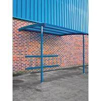 2270 x 3000 x 1900 wall mounteed cycle shelters for 8 bikes initial bl ...