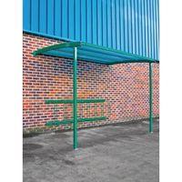 2270 x 3000 x 1900 wall mounteed cycle shelters for 8 bikes initial gr ...