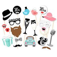 22pieceset love bird mr mrs just married funny photo booth props bride ...
