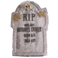 22\'\' Tombstone Here Lies Nathaniel