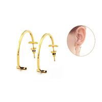 22K Gold-Plated Hoop Earrings