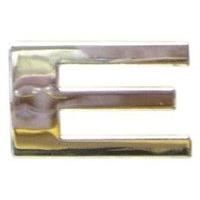 23 x 27mm Chrome Letter E Car Emblem