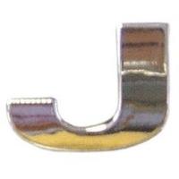 23 x 27mm chrome letter j car emblem