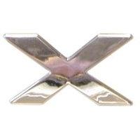 23 x 27mm Chrome Letterx Car Emblem