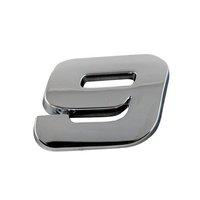 23 x 27mm chrome number 9 car emblem