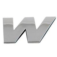 23 x 27mm Chrome Letter W Car Emblem