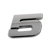 23 x 27mm Chrome Number 5 Car Emblem