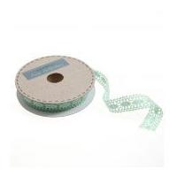 23mm Polycotton Lace Trimming Pale Green