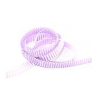 23mm pleated satin ribbon lilac