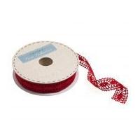 23mm Polycotton Lace Trimming Red