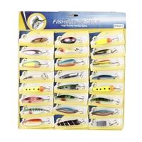 24Pcs Fishing Lure Mixed Color/Size/Weight/Hook/ Metal Spoon Hard Baits Tackle