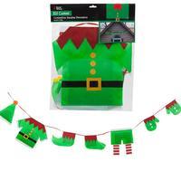 24m christmas elf clothes washing line in polybag