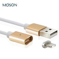 2.4A MFI New Metal Magnetic 8Pin USB Charging Charger Cable For Apple iPhone 7 6s 6 Plus SE 5s 5c 5 For iPad iPod Touch 5 6