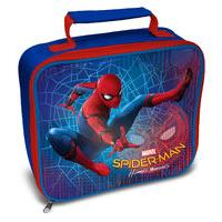 24 x 20 x 8cm Blue Childrens Marvel Spiderman Insulated Rectangle Lunch Bag