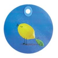 24cm Bird Pattern Round Worktop Protector