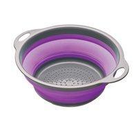 24cm Purple Colourworks Collapsible Colander