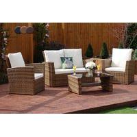 249 instead of 670 from abreo for a four piece algarve rattan sofa set ...