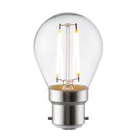 2.4 Watt BC Clear LED Golfball Warm White