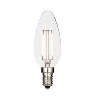 2.4 Watt SES Clear LED Candle - Warm White