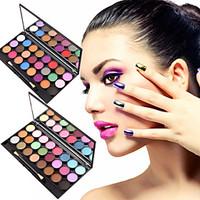 24 Colors Natural Matte Eyeshadow Palette Matt Make-up Set with Eye Shadow Brush(Assorted Color)