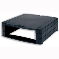 24 100mm storage stackable monitor screen riser black