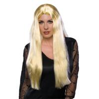 24 long blonde witch wig with centre parting