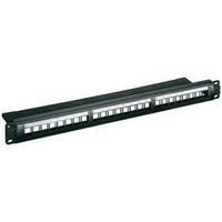 24 ports Network patch panel Goobay 95743 Unequipped 1 U