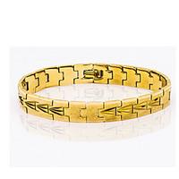 24K Gold Plated For Man Women Fashion Chain Bracelets Punk Bike Link Chain Jewelry