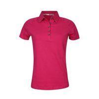 247 camac gathered sleeve golf shirt hot pink