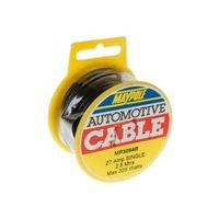 2.5m Mini Black Single Reel Cable 1x 3mm ² 33amp