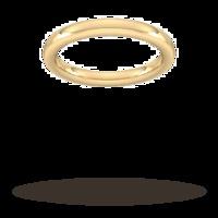 2.5mm Slight Court Extra Heavy Wedding Ring In 18 Carat Yellow Gold - Ring Size M