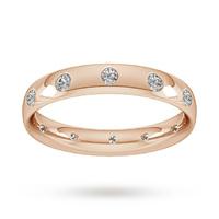 2.5mm Hand Engraved Wedding Ring in 9 Carat White Gold - Ring Size P