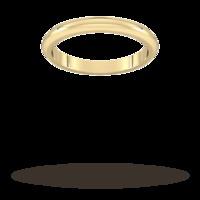 2.5mm D Shape Heavy Wedding Ring...