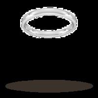 2.5mm Slight Court Standard Wedding Ring In Platinum - Ring Size P