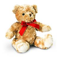 25cm Traditional Bear With Ribbon
