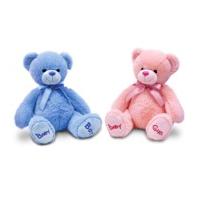 25cm pink blue nursery bobby bear soft teddy bear 2 assorted designs