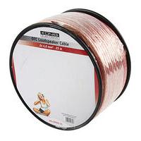 25m Speaker Cable 2 x 0.4mm OFC Transparent Jacket