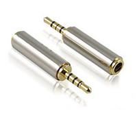 2.5mm Male to 3.5mm Female Cellphone/Earphone Adapter