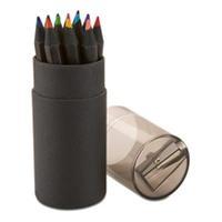 25 x personalised black colouring pencils national pens