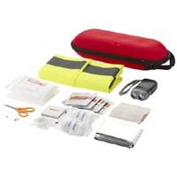 25 x personalised 47 piece first aid kit with safety vest national pen ...
