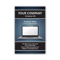 250 x Personalised Laptop Business Card Portrait - National Pens