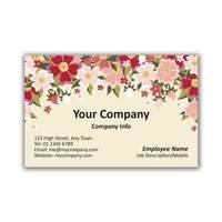 250 x Personalised Florist Business Card Landscape 4 - National Pens