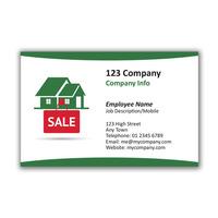 250 x personalised house design business card lanscape 7 national pens